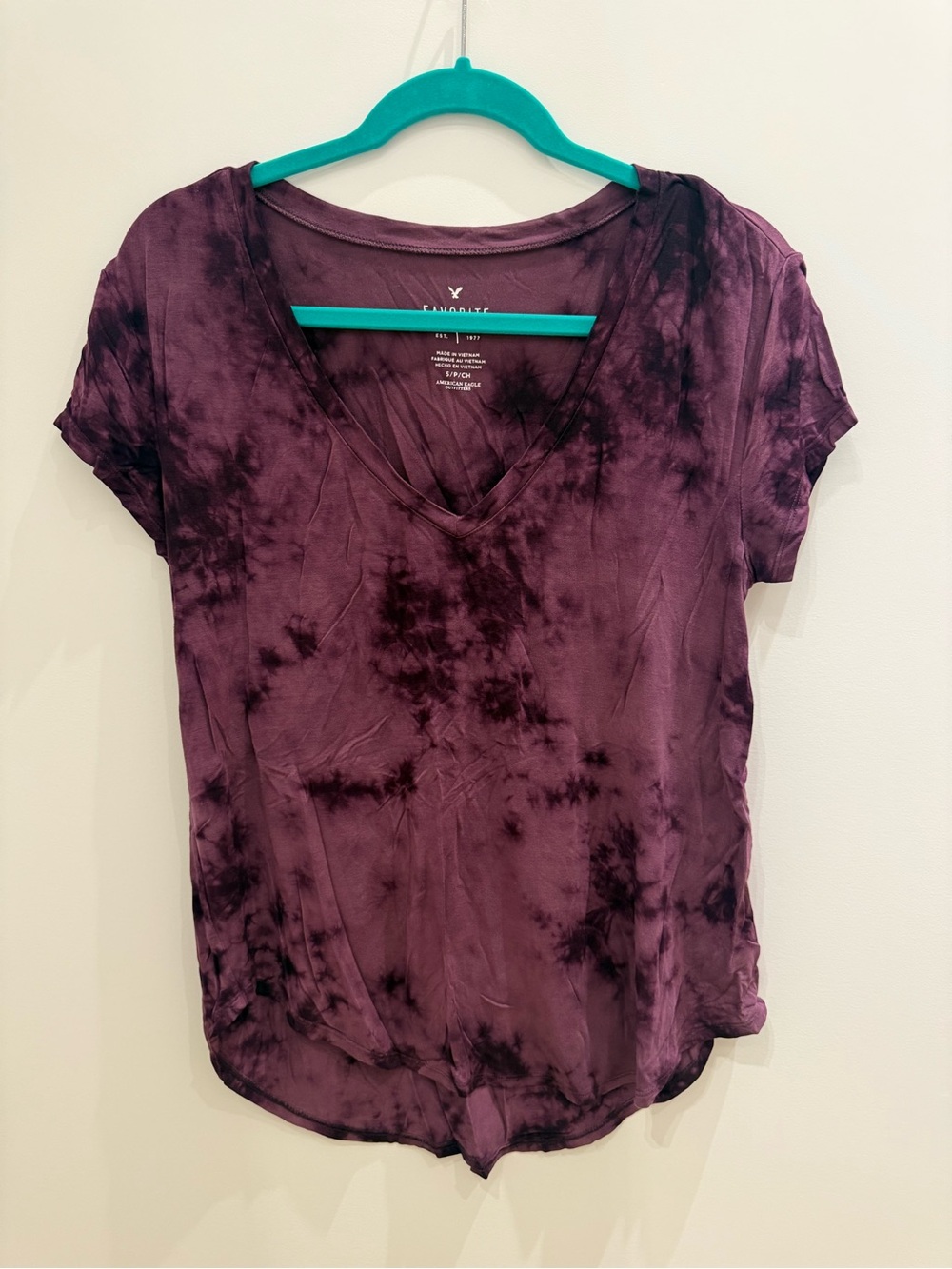 Four Women's Tie-Dye V-Neck Tees